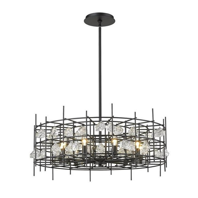 Z Lite 4007-32MB Lampe de Plafond à Lustre Noir Mat 9 Pouces