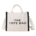 thumbnail image 1 of Bolso Con Asa Superior Letra Color en Lady Tote Gran Capacidad para El (Beige), 1 of 9