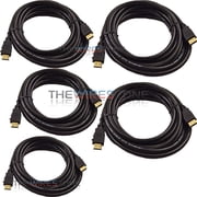 Male HDMI to HDMI 3ft AV Cable w/ Ethernet for HDTV DVD PC 1080p 1080i 4K (5/pk)