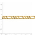 thumbnail image 5 of Leslie's Real 10kt Yellow Gold 7.5mm Concave Figaro Bracelet; 24 inch; Lobster Clasp; for Adults and Teens; for Women and Men, 5 of 5