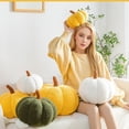 thumbnail image 5 of Pumpkin Pillows, Halloween Pumpkin Throw Pillows, 3D Pumpkin Shaped Pillow for Fall Room Decor Gifts, Soft Plush Cute Fluffy Thanksgiving Pillow, Fall Pillows (1 Pack Red, 7.87 Inch), 5 of 7