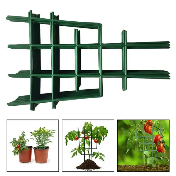 HAMPPLIES Indoor Gardening Plant Climbing Trellis Plastic 8Pcs 12X7.3X0.1in