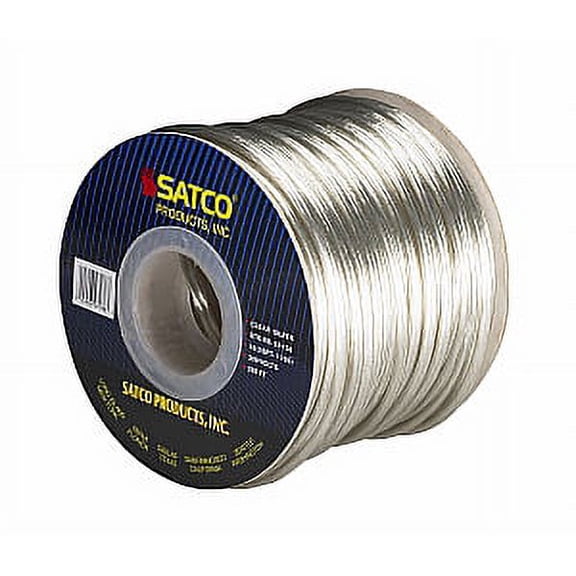 Satco 18/2 SPT-1 105 Degree C 250 Ft per Spool Clear Silver