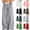 A16 Gray, variant on Xdegoge Girl's Wide Leg Sweatpants Oversized Comfortable Track Pants with Side Stripes Elastic Waist Casual Lounge Trousers