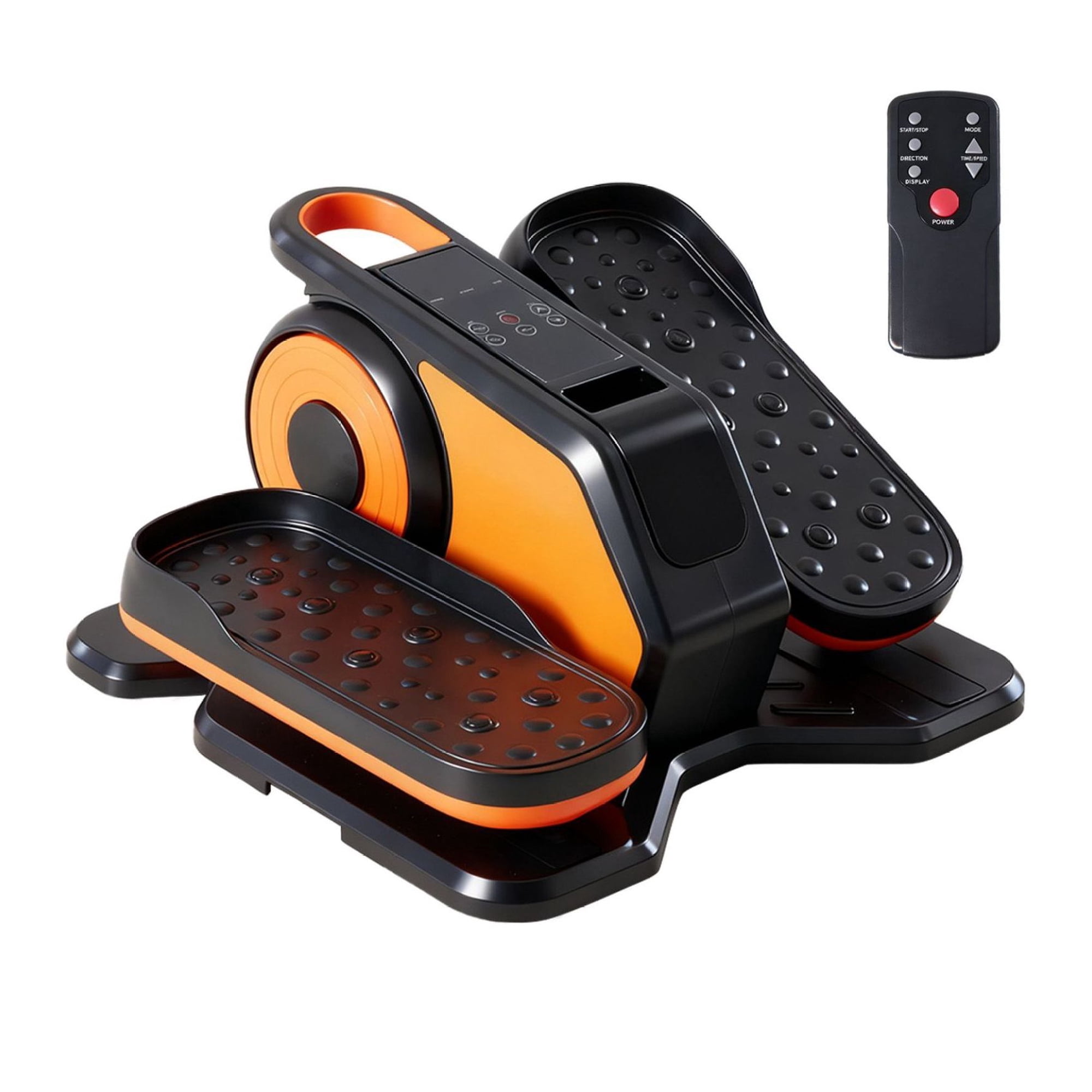 Under Desk Elliptical - Quiet Mini Pedal Exerciser with Remote, Adjustable Speed & LCD Display - Manual/Auto Modes - Compact Cardio Machine for Home & Office