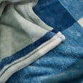 thumbnail image 4 of Better Homes & Gardens Heavyweight Recycled Polyester Velvet Plush Throw, Blue Plaid, 50" x 72", 4 of 6