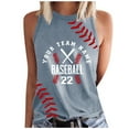 thumbnail image 1 of YLHFASHION Débardeur de Baseball pour Femmes, T-Shirts Graphiques Mignons, Sans Manches, jusqu'à 50 % de Réduction, 1 of 3