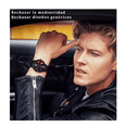 thumbnail image 2 of Reloj Moda Hombre Disco Metal Cuarzo con Bisel Lab.G Negro, Rojo, 2 of 5