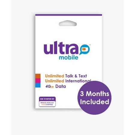 All in One Smart Ultra Mobile SIM Card with 3 Months $29 Prepaid Plan included ( Orders with more than 4 SIM Cards will be canceled