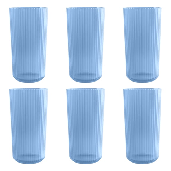Mesa PP Drinking Glass - Blue - 22 oz - Set of 6