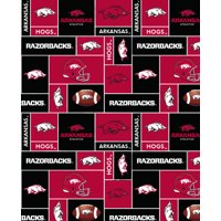 Fleece Fabric A/o Ar Razorbacks
