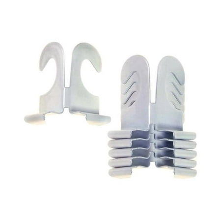 Panacea Products Ceiling Track Hooks 2 1 W X 2 H X 1 15 D Steel White
