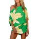 thumbnail image 1 of Mini vestido de un hombro para mujer con correa en la cintura Vacaciones en la playa, 1 of 7