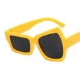 thumbnail image 4 of Yunhgft Sunglasses, UV , Retro Asymmetric Unisex Novelty Eyewear, Funny Glasses for Yellow, 4 of 7