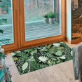 thumbnail image 6 of Black Green Botanical Kitchen Rugs and Mats Set of 2, Plant Leaf Floral Spring Summer Farmhouse Non-Skid Washable for Kitchen Floor Sink Mats Decor and Accessories 17"x30"+17"x47", 6 of 6
