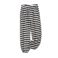 thumbnail image 2 of ALLLIST Women Pajamas Pants Bottoms Casual Black Striped Home Clothes Loungewear for Women, 2 of 5