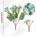 thumbnail image 5 of Unique Bargains 6 Pack Artificial Silk Flowers Fake Rose Bouquet for Wedding Home Blue, 5 of 6