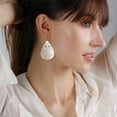 thumbnail image 5 of Humble Chic Silver Dangle Earrings For Women - Boho Filigree Teardrop Earrings, 5 of 9