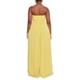 thumbnail image 3 of Loliuicca Women Summer Chiffon Jumpsuit Tube Top Mopping Solid Color Strapless Wide Leg Pants One Piece Rompers, 3 of 5