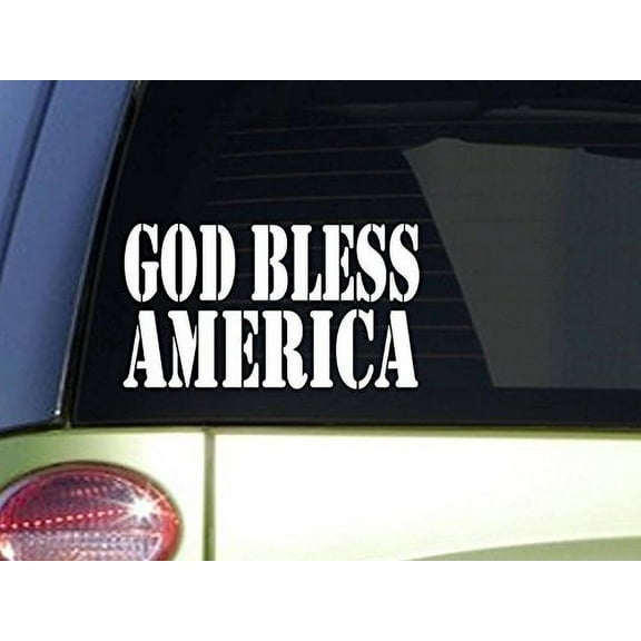 God Bless America *J308* 8 inch wide Decal Vinyl STICKER christian
