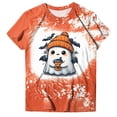 thumbnail image 4 of mgoYE Halloween Shirts for Women Halloween Teacher Shirts for Women Reading Books T-Shirt Funny Teacher Librarian Halloween Party Tee Tops(Orange,S), 4 of 7