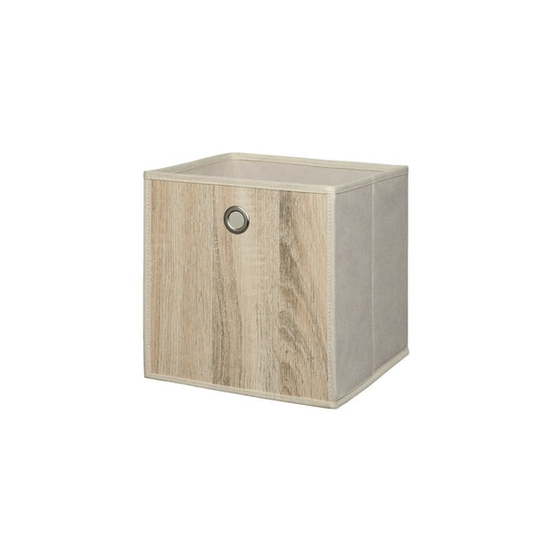 Neu Home Faux Wood Storage Cube