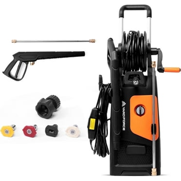Yard Force Electric Pressure Washer - 2000 PSI at 1.5 GPM, 13 Amps, 120 V, Cold Water, Adjustable Wand