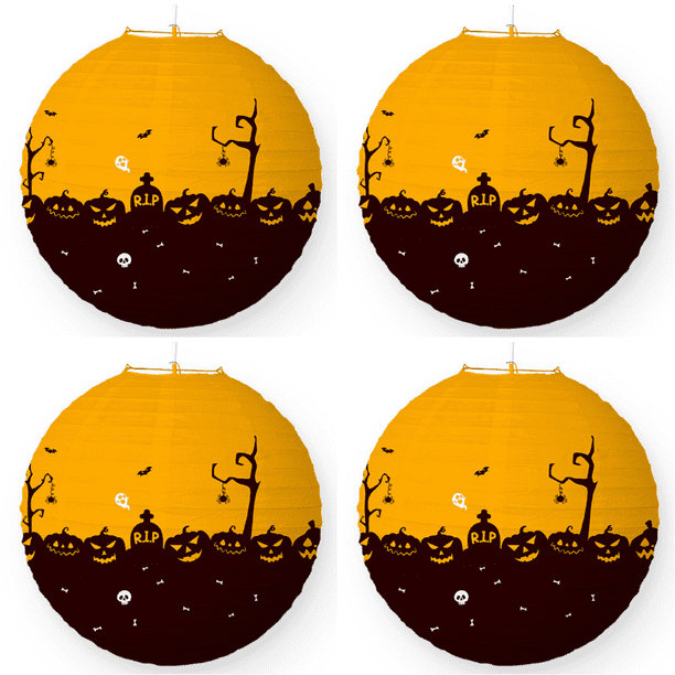 Linterna Fantasmas Halloween Lindos Papel Suministros (calabaza)