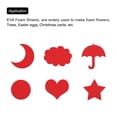 thumbnail image 5 of EVA Foam Sheets Red 9.8 Inch x 9.8 Inch 7mm Thick Crafts Foam Sheets Pack of 6, 5 of 6