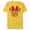 Yellow, variant on Disney Minnie Mouse Icon Red and Green Holiday - Short Sleeve Blended T-Shirt for Adults - Customized-Yellow