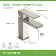 thumbnail image 3 of Symmons SLS3612MBPP Duro 1.0 GPM Single Hole Bathroom Faucet - Black, 3 of 7