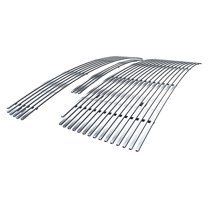 APS Compatible with GMC Sierra 1500 2007-2013 New Body & Denali 07-10 Stainless Steel SS Chrome Horizontal Billet Grille Grill Combo G67743A