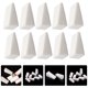 thumbnail image 4 of Cañas de gradiente de 20 piezas esponjas suaves de la manicura de uñas esponja cosmética multifuncional, 4 of 5