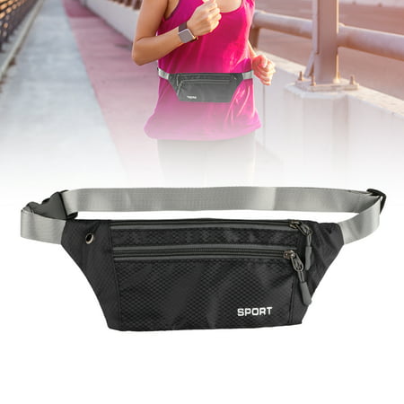 Waist Bag, EEEKit 3-Pockets Men Women Waterproof Sports Running Waist Bag Fanny Pack Zip Pouch for Camping, Running, Cycling, Jogging,