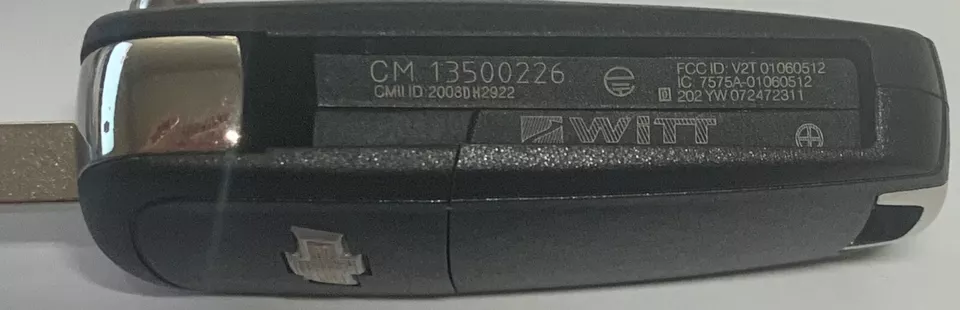 Key Cut Service + Chevrolet Flip Remote Key 2010 - 2017