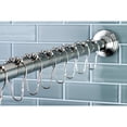 thumbnail image 3 of Kingston Brass SCC2715 Adjustable Shower Rod and Shower Ring Set, Oil Rubbed Bronze, 3 of 6