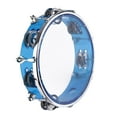 thumbnail image 7 of Muslady 8-inch Tambourine Handbell Hand Drum with Double Row Jingles Percussion Instrument, 7 of 7