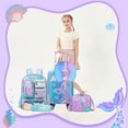 thumbnail image 6 of Kids Carry on Luggage Sets Travel Essentials with Travel Pillow School Bag ,Rolling Suitcase with Wheels Airline Approved 16 Inch, 6 of 6
