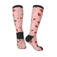 thumbnail image 4 of Daiia Sports Socks Cute Strawberry C Printed Novelty Crew Socks for Men Women Knee High Socks Cotton Socks Soft & Breathable Support Unisex Socks, 4 of 9
