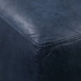 thumbnail image 5 of Poly and Bark Denver Rectangle Leather Ottoman in Midnight Blue, 5 of 9