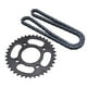 thumbnail image 5 of Motorcycle Chain Strong 136 Links Chain High Strength with 37T Sprocket for Motorbike ANGGREK Otros, 5 of 8
