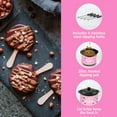 Nostalgia My Mini Chocolate Dipping Pot, Electric Skillet, Pink Polka