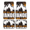 thumbnail image 1 of Disketp Not All Who Wander Are Lost4 for Crystal Velvet Car Mats Four-Piece Set,All-Season Automotive Protection, Vehicles, Cars, Trucks, and SUVs,Anti-Slip Design, 1 of 7