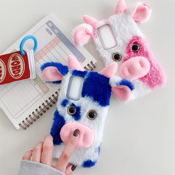 DRAFIDEEP Cute Kawaii Phone Case Scratch-resistant Plush for FE 5G 1Pcs