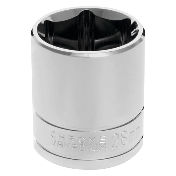 Performance Tool W32228 1/2 Drive 28mm 6 Point Chrome Vanadium Socket