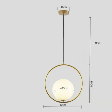 

CHNGSNG Nordic Hanging Light Circular Bedroom Creative Chandelier Ceiling Mounted Pendant Lamps Hotel Homestay Restaurant Counter