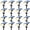 Black-16PCS-Warm Light, variant on Depuley 8PC Solar Lights Outdoor: IP65 Waterproof Led Spot Light Decorations for Garden - 3 Lighting Modes Solar Powered for Yard - Dust to Dawn Uplighting Landscape Pathway Drive Patios Warm Light