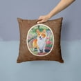 thumbnail image 2 of Carolines Treasures 7077PW1414 Pembroke Corgi Springtime Fabric Decorative Pillow  14Hx14W multicolor, 2 of 4