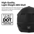 thumbnail image 2 of TCMT DOT Dirt Bike Helmet for Kids with Goggles & Gloves, for Motocross Offroad Street Motorcycle, Youth M Size, Matte Black, 2 of 11