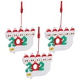 thumbnail image 2 of 3 uds DIY nombre bendición personalizado muñeco de nieve árbol de Navidad colgante adorno de Navidad 5 personas, 2 of 14